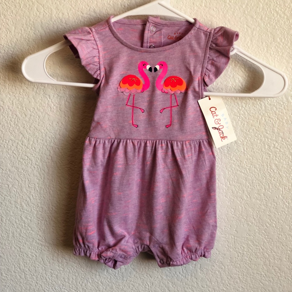 Baby Cat & Jack, Flamingo one-piece